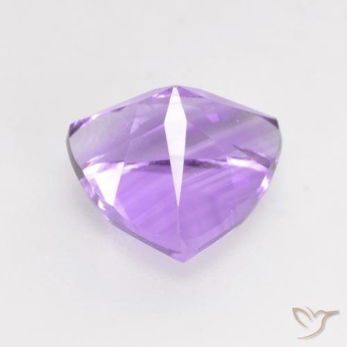 Amatista Violeta iris intenso natural de 1.69 ct, Trillón, VVS-VS