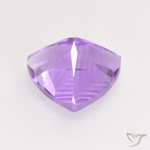 Amatista Violeta medio natural de 1.58 ct, Trillón, VS