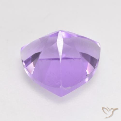 Amatista Violeta rosáceo claro natural de 1.78 ct, Trillón, VS