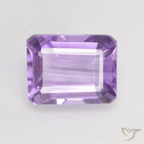 2.40ct Natural Violeta medio Amatista, corte esmeralda, VS