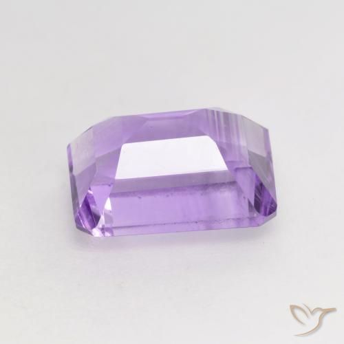 Amatista Violeta medio natural de 2.40 ct, Corte Octágono / Esmeralda, VS