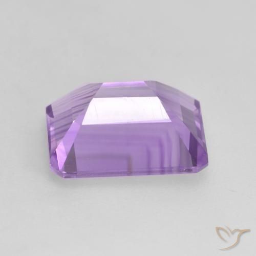Amatista Violeta medio natural de 1.98 ct, Corte Octágono / Esmeralda, VS