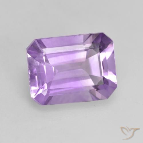 Amatista Violeta medio natural de 1.97 ct, Corte Octágono / Esmeralda, VVS-VS