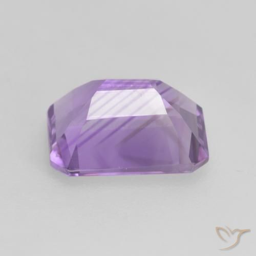 Amatista Violeta medio natural de 1.97 ct, Corte Octágono / Esmeralda, VVS-VS