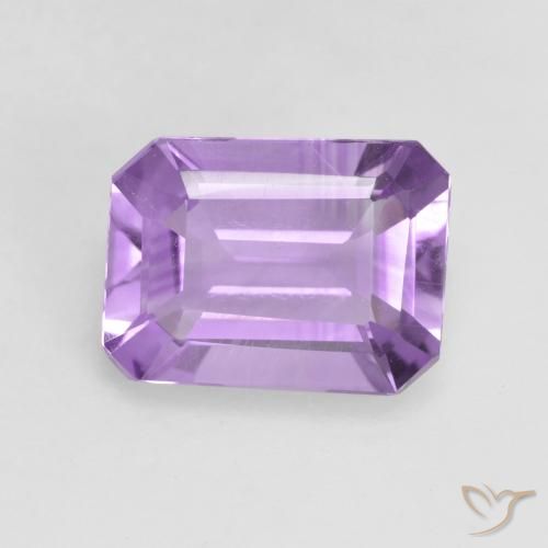 1.88ct Natural Violeta medio Amatista, corte esmeralda, VVS-VS