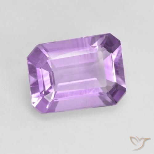 Amatista Violeta medio natural de 1.88 ct, Corte Octágono / Esmeralda, VVS-VS