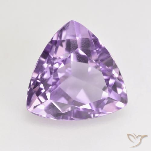 Amatista Violeta medio natural de 3.07 ct, Trillón, VS