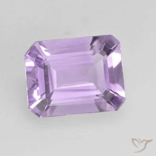 Amatista Violeta iris intenso natural de 2.07 ct, Corte Octágono / Esmeralda, VVS-VS