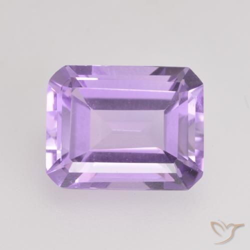 2.10ct Natural Violeta medio Amatista, corte esmeralda, VVS-VS