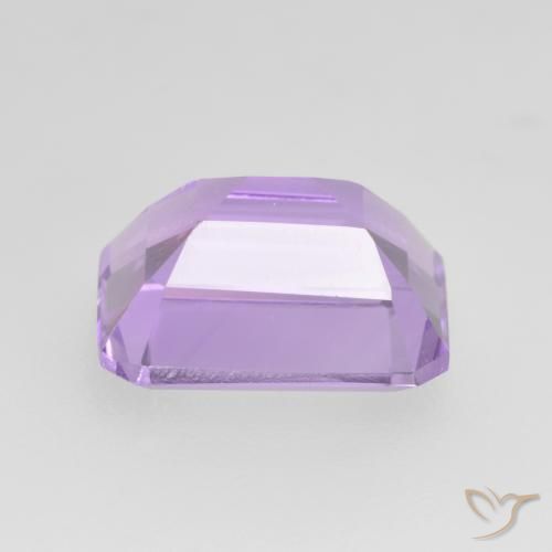 Amatista Violeta medio natural de 2.10 ct, Corte Octágono / Esmeralda, VVS-VS