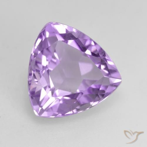 Amatista Violeta rosado natural de 3.12 ct, Trillón, VS