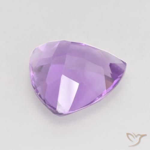 Amatista Violeta rosáceo claro natural de 2.87 ct, Trillón, VVS-VS