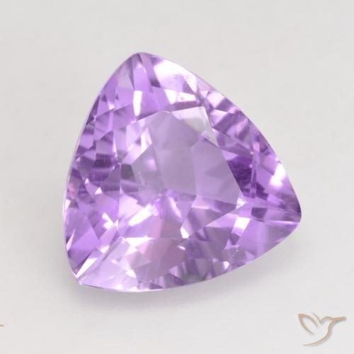 Amatista Violeta claro natural de 3.07 ct, Trillón, VVS-VS