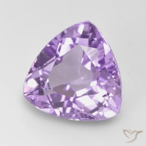 Amatista Violeta medio natural de 3.06 ct, Trillón, VVS-VS