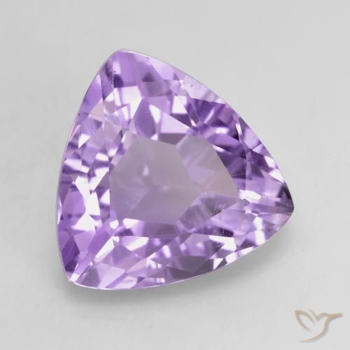 Amatista Violeta medio natural de 2.96 ct, Trillón, VVS-VS