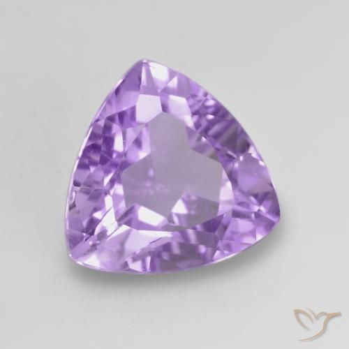 Amatista Violeta medio natural de 2.96 ct, Trillón, VVS-VS