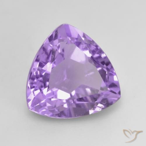 Amatista Violeta medio natural de 3.14 ct, Trillón, VVS-VS
