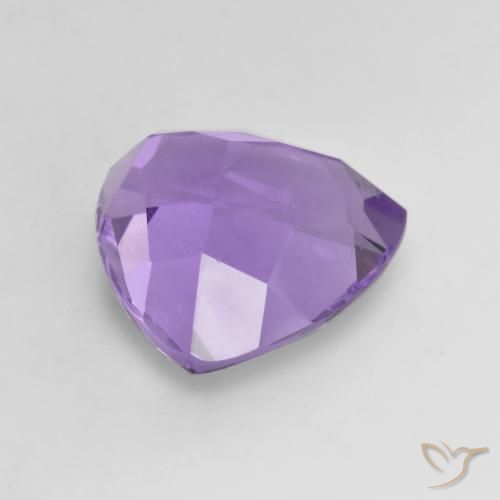Amatista Violeta medio natural de 3.14 ct, Trillón, VVS-VS
