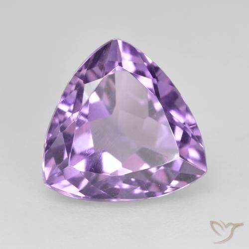 Amatista Violeta medio natural de 3.16 ct, Trillón, VVS-VS