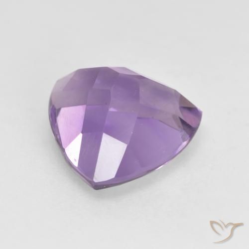 Amatista Violeta medio natural de 3.16 ct, Trillón, VVS-VS