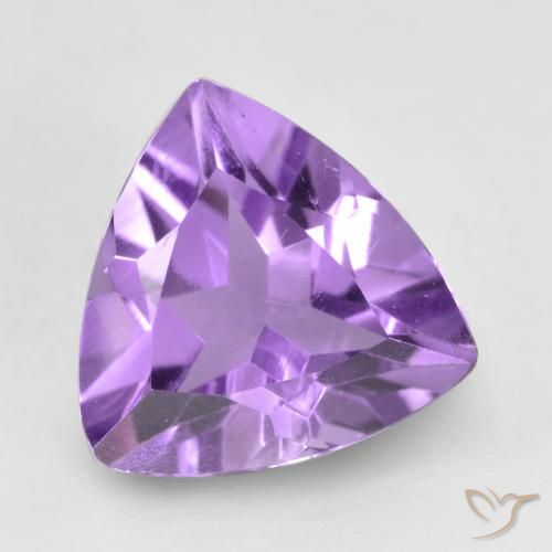 1.42ct Natural Violeta púrpura intenso Amatista, Trillón, VVS-VS