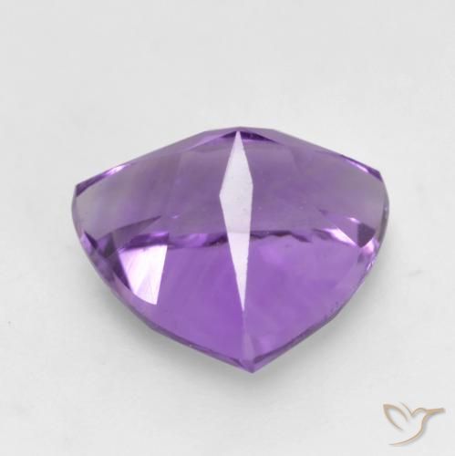 Amatista Violeta púrpura medio natural de 1.59 ct, Trillón, VVS-VS