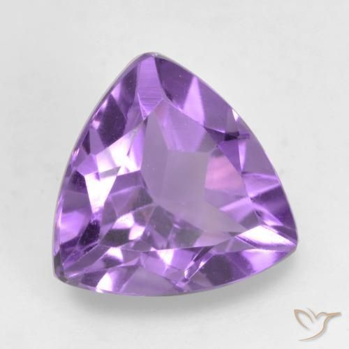 Amatista Violeta medio natural de 1.56 ct, Trillón, VVS-VS