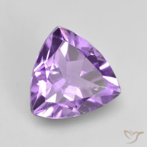 Amatista Violeta púrpura medio natural de 1.57 ct, Trillón, VVS-VS