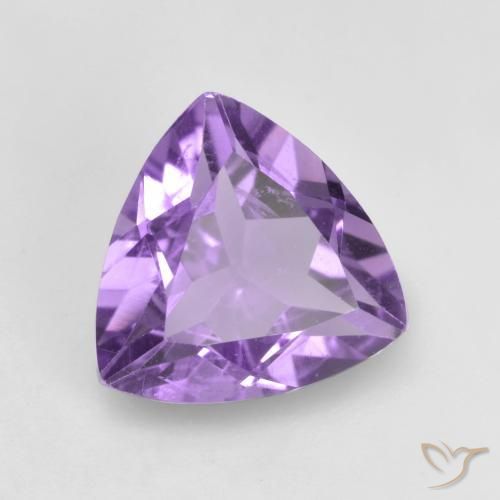 Amatista Violeta medio natural de 1.39 ct, Trillón, VVS-VS