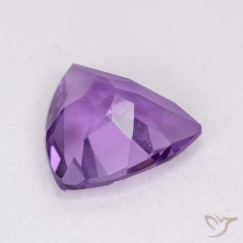 Amatista Violeta púrpura intenso natural de 1.68 ct, Trillón, VS