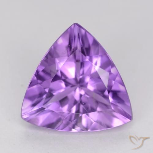 2.10ct Natural Violeta oscuro Amatista, Trillón, VS