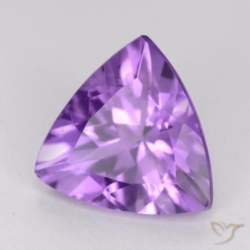 Amatista Violeta oscuro natural de 2.10 ct, Trillón, VS