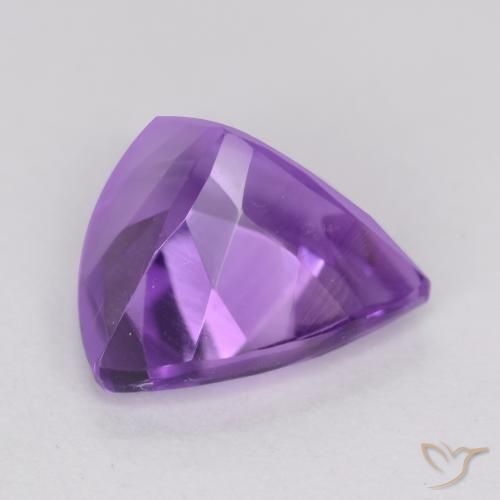 Amatista Violeta oscuro natural de 2.10 ct, Trillón, VS