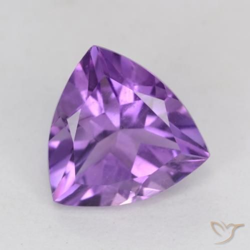 2.25ct Natural Violeta vívido Amatista, Trillón, VS