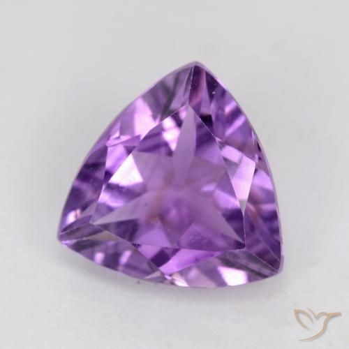 2.06ct Natural Violeta púrpura intenso Amatista, Trillón, VS