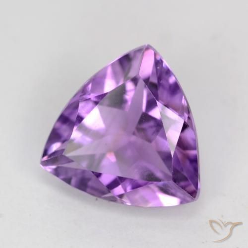 Amatista Violeta púrpura intenso natural de 2.06 ct, Trillón, VS