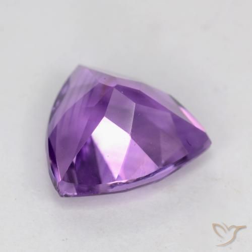 Amatista Violeta púrpura intenso natural de 2.06 ct, Trillón, VS