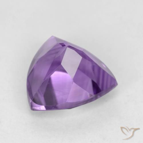 Amatista Violeta medio natural de 2.33 ct, Trillón, VVS-VS