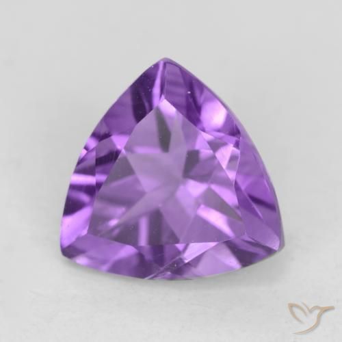 Amatista Violeta intenso natural de 2.17 ct, Trillón, VVS-VS