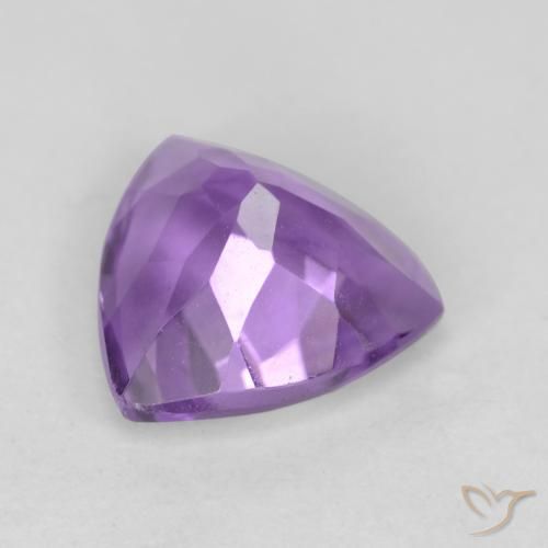 Amatista Violeta medio natural de 2.19 ct, Trillón, VVS-VS