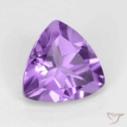 Amatista Violeta oscuro natural de 2.12 ct, Trillón, VVS-VS