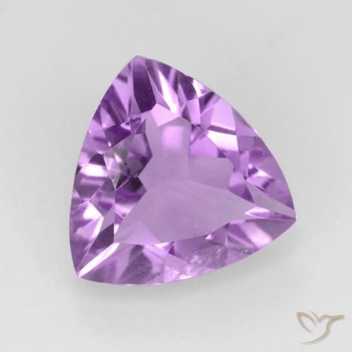 Amatista Violeta púrpura medio natural de 2.07 ct, Trillón, VS