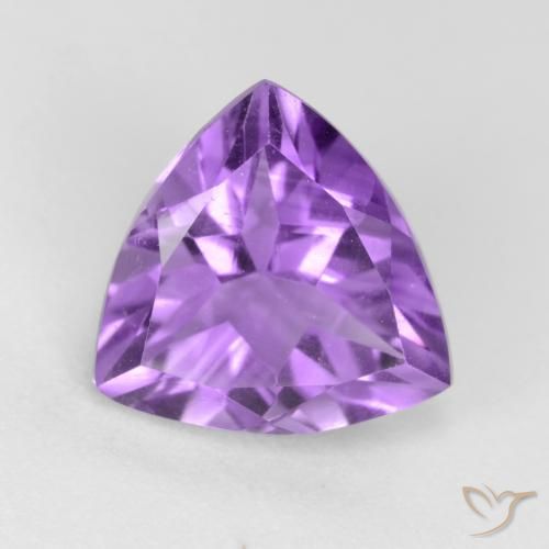 2.25ct Natural Violeta púrpura intenso Amatista, Trillón, VVS-VS