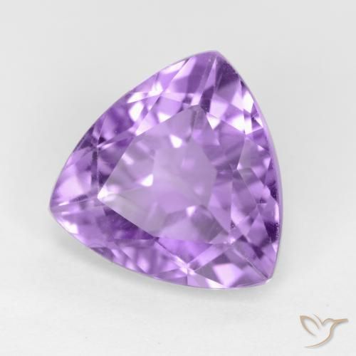 Amatista Violeta claro natural de 2.91 ct, Trillón, VS