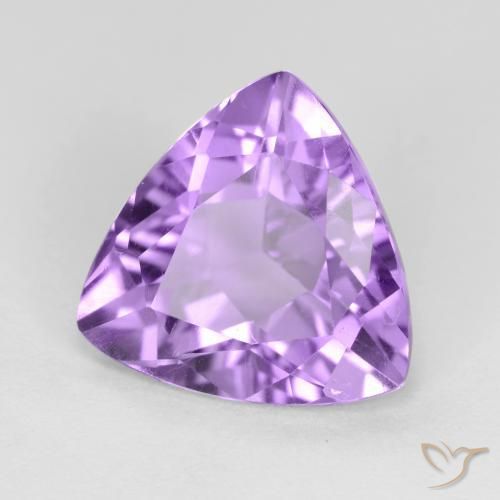 Amatista Violeta rosado natural de 2.62 ct, Trillón, VS