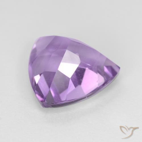 Amatista Violeta rosado natural de 2.86 ct, Trillón, VS