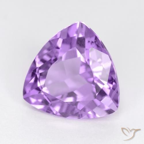 Amatista Violeta rosado natural de 3.08 ct, Trillón, VS