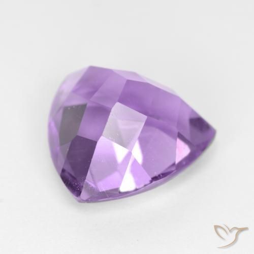 Amatista Violeta rosado natural de 3.08 ct, Trillón, VS