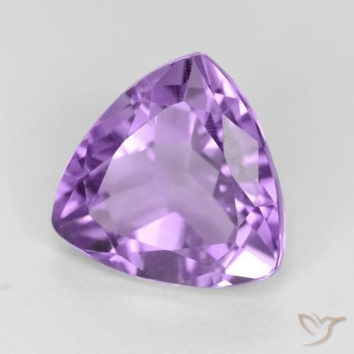Amatista Violeta medio natural de 3.00 ct, Trillón, VS