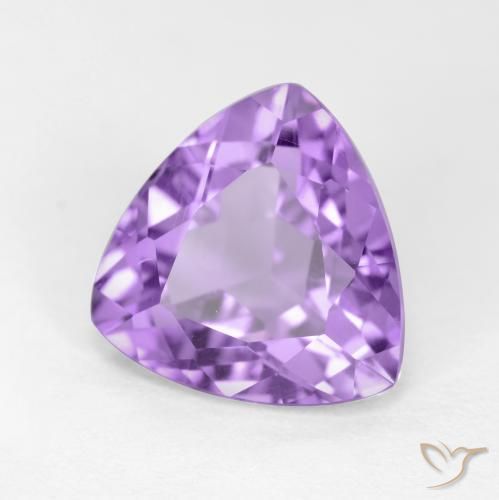 Amatista Violeta rosado natural de 2.89 ct, Trillón, VS